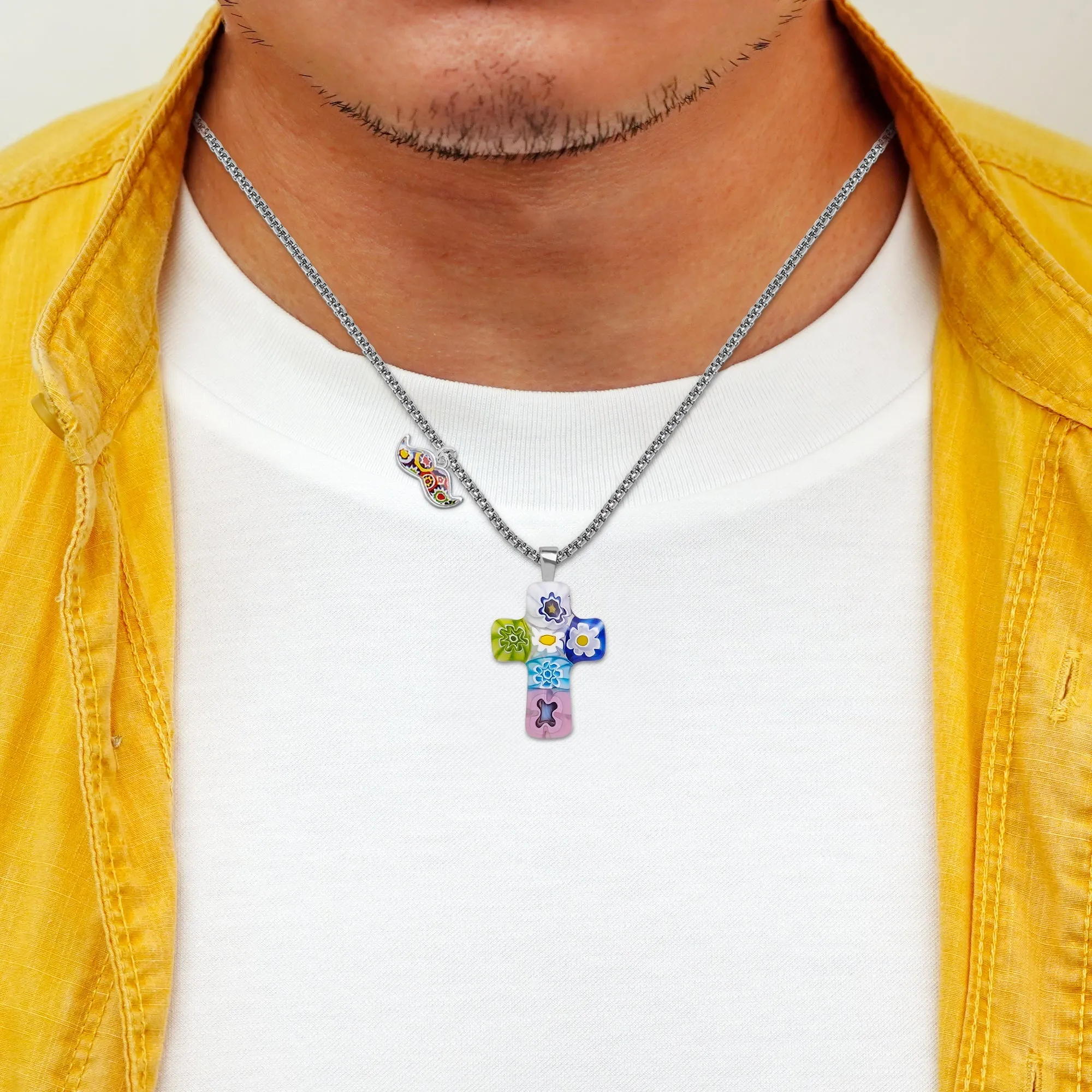 Cross in Bloom Necklace