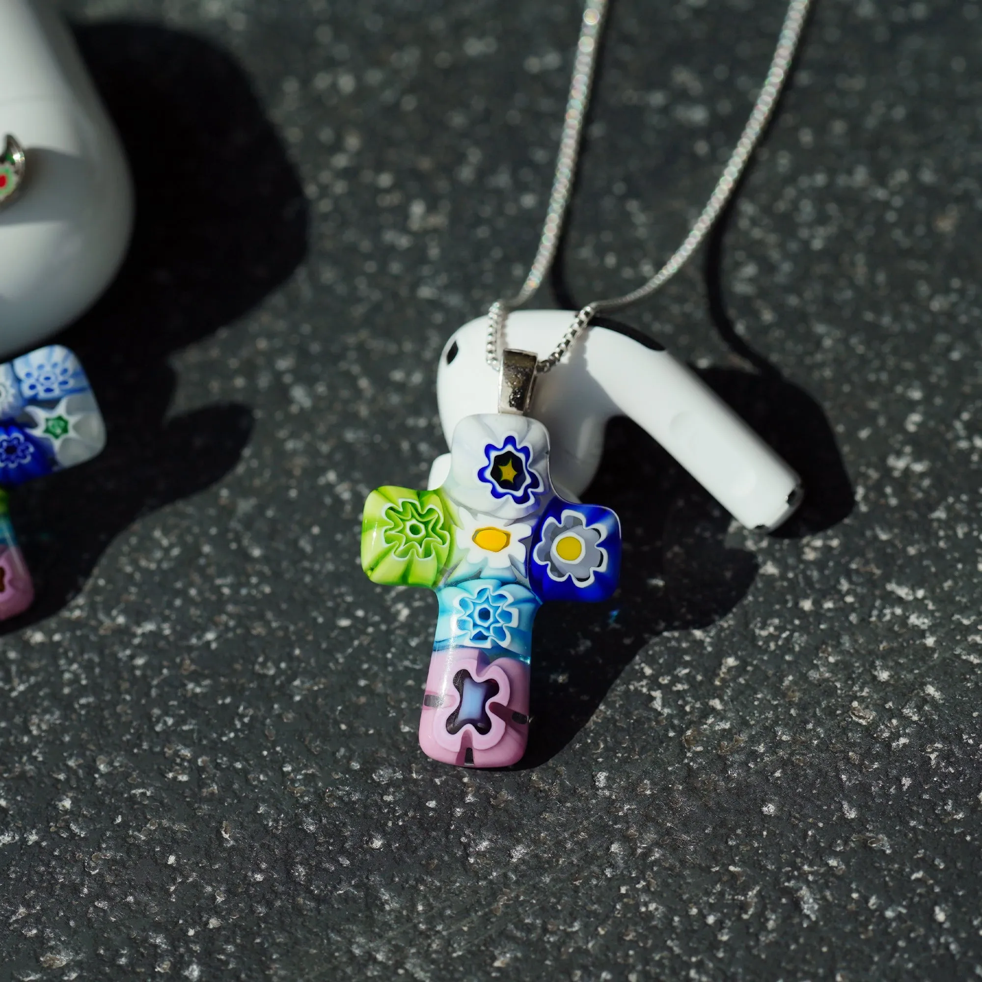 Cross in Bloom Necklace