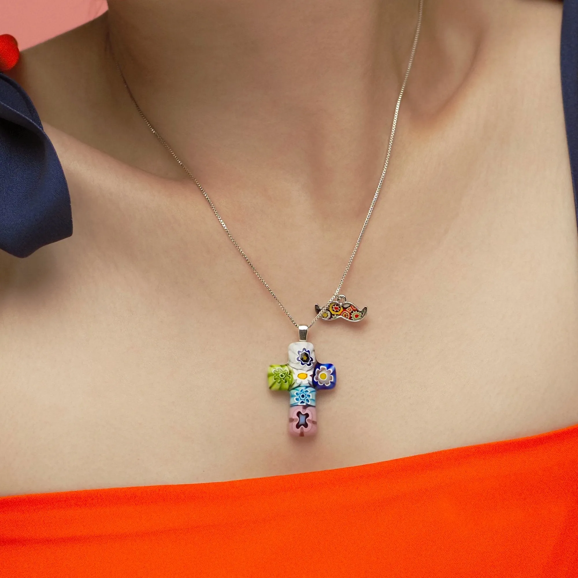 Cross in Bloom Necklace