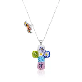 Cross in Bloom Necklace