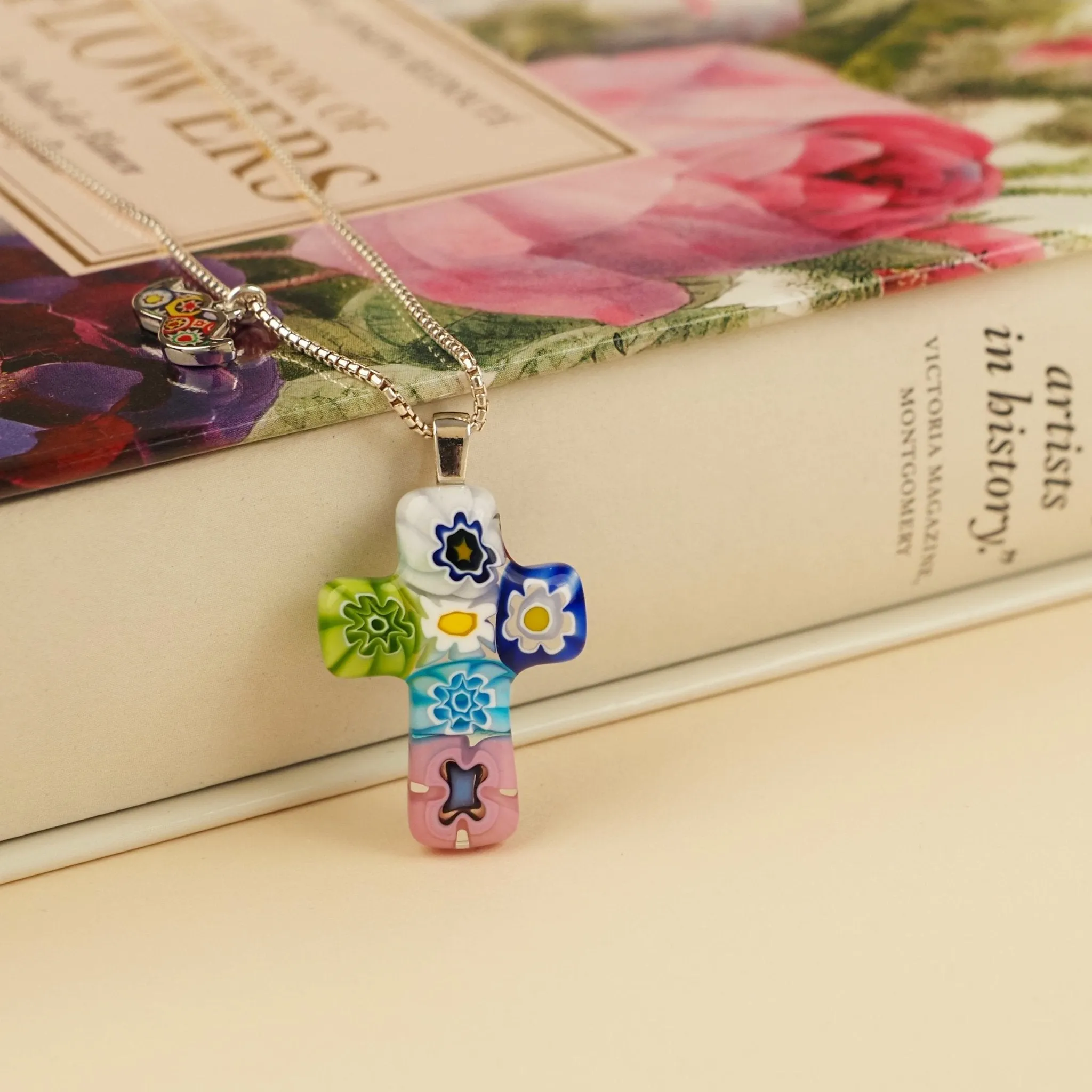 Cross in Bloom Necklace