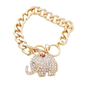 Crystal Elephant Bracelet