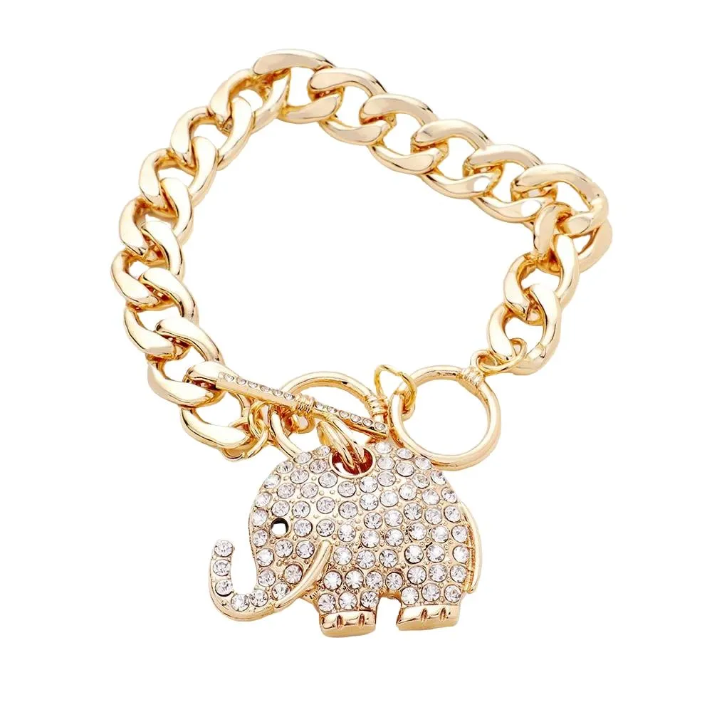 Crystal Elephant Bracelet