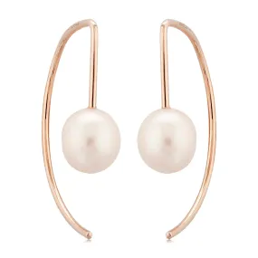 Curved Pearl Earrings