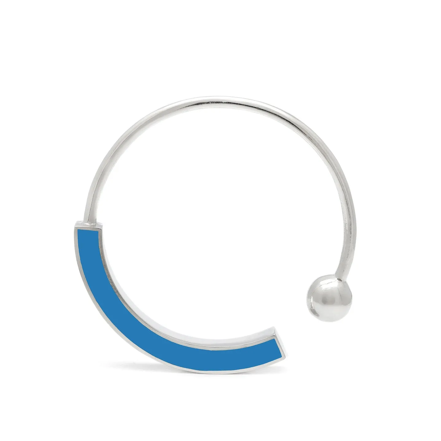 Cynthia Bangle • Silver • Solid Inlay