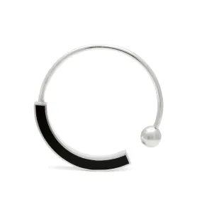 Cynthia Bangle • Silver • Solid Inlay