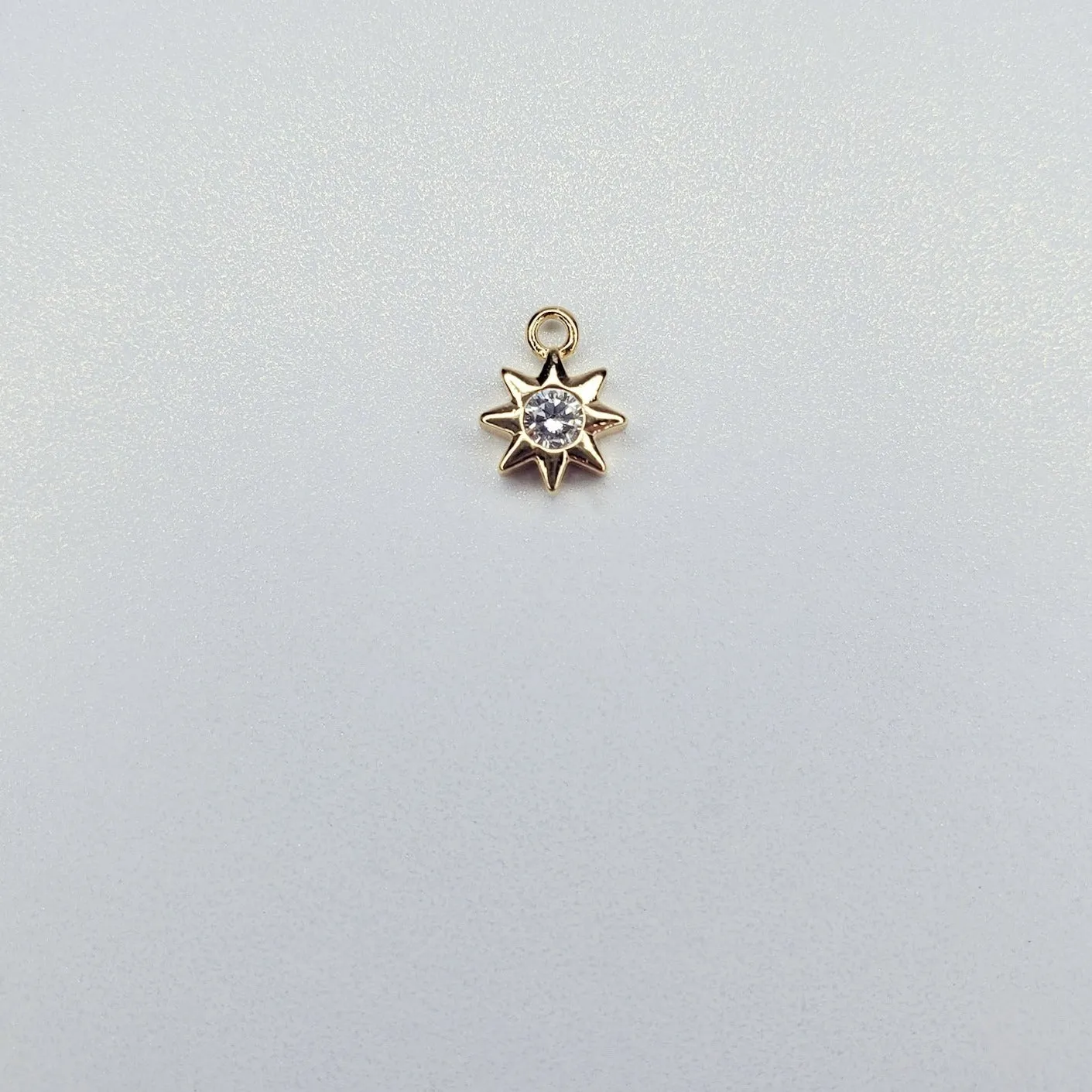 Dainty Celestial Rhinestone Charm- Available in Moon or Sun!