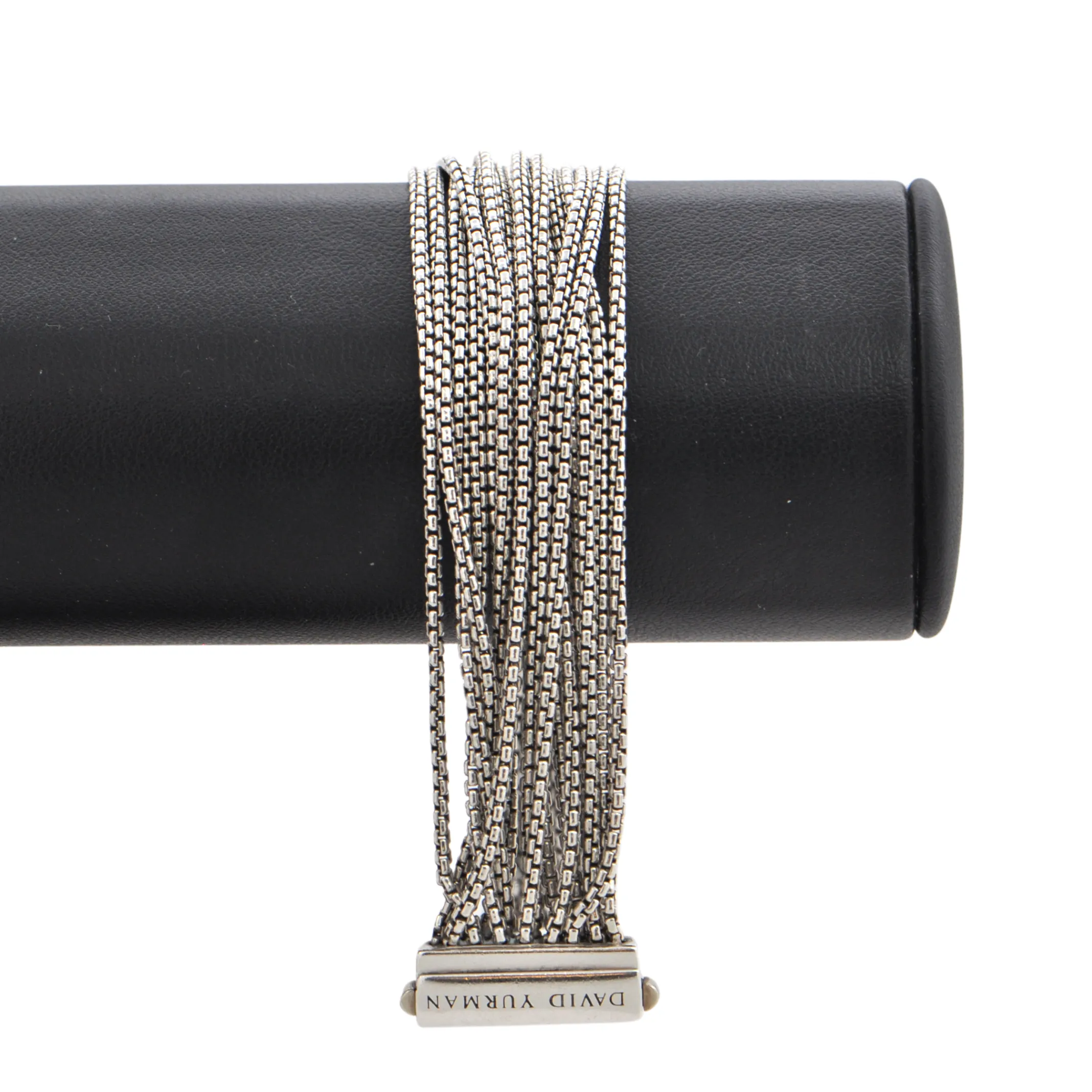 David Yurman 925 Sterling Silver Multi-Strand box chain Bracelet