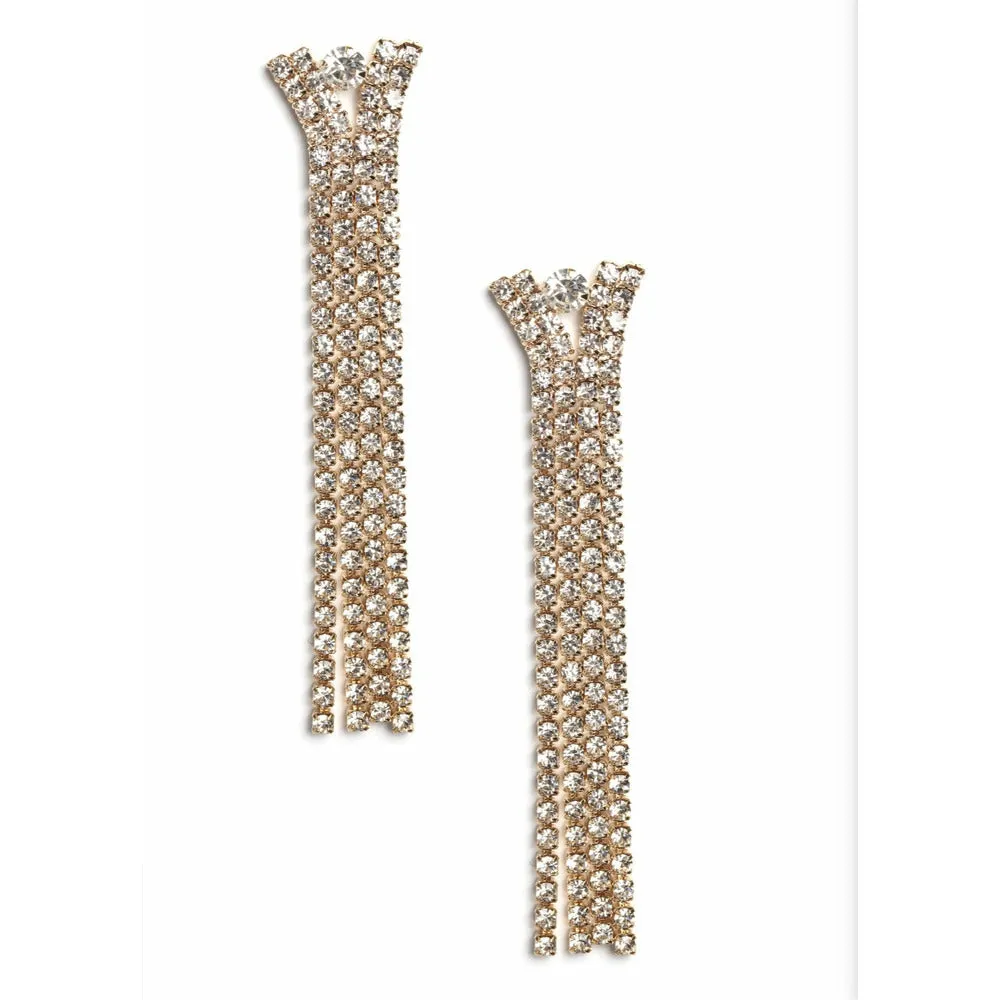 Diamond Clout Drop Earrings