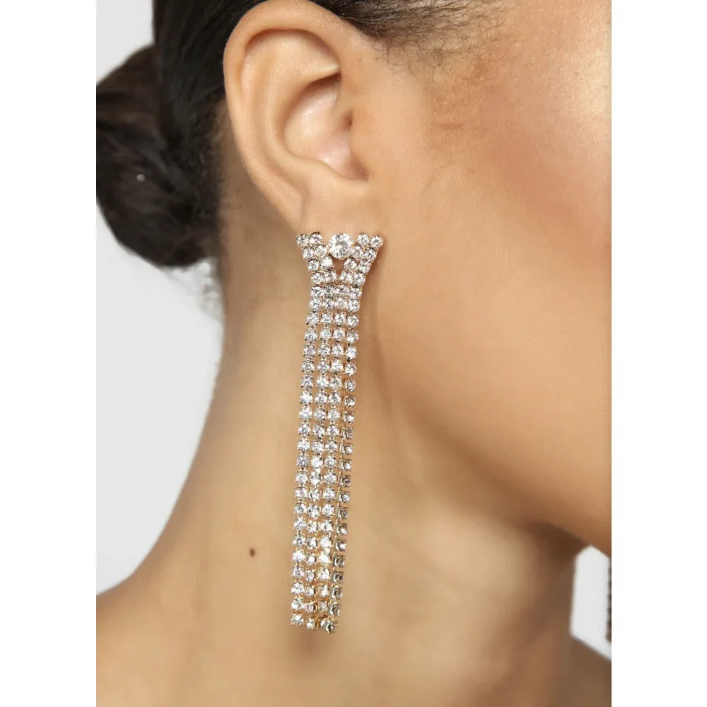 Diamond Clout Drop Earrings