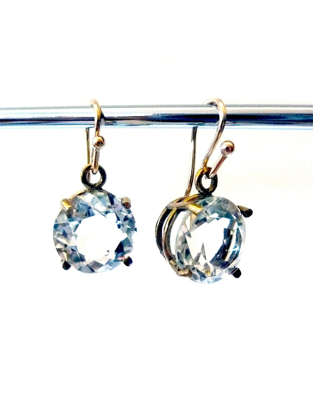Earrings Bling Drop Rock Crystal Quartz Large