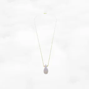 Elf Forest Rose Quartz Floral Necklace