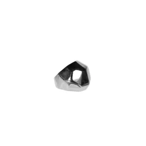FACET COCKTAIL STATEMENT RING SILVER