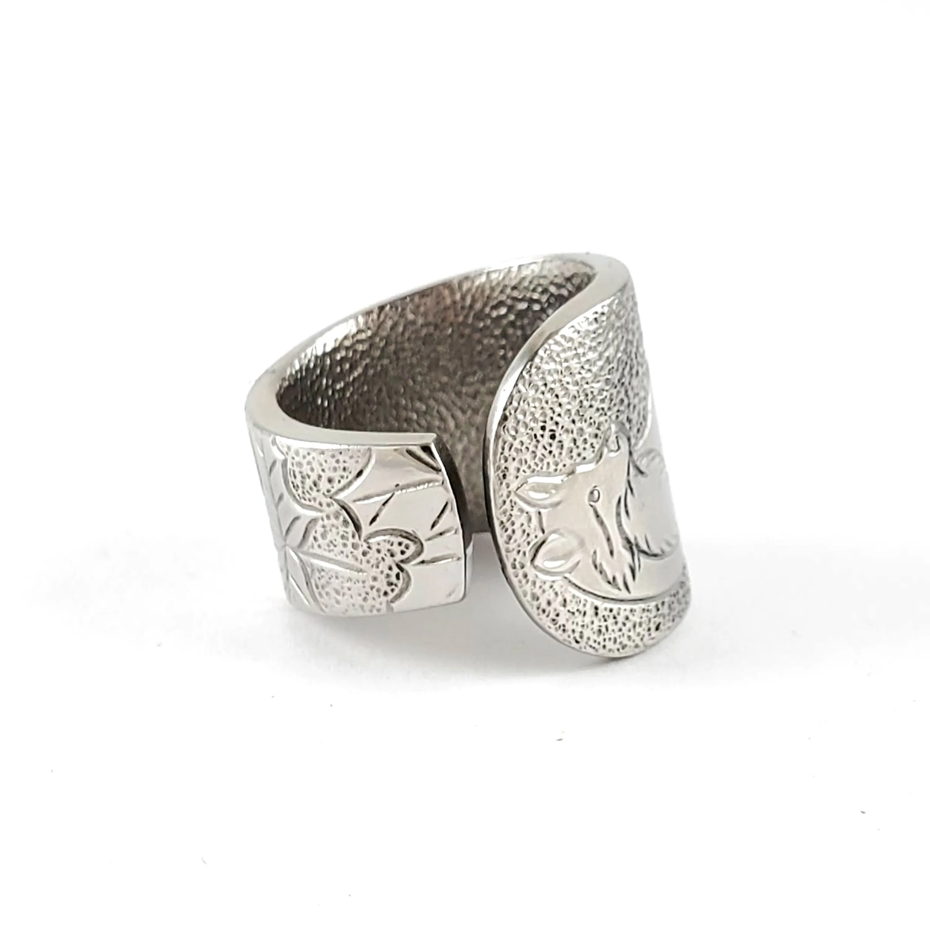 Fox Stainless Steel Spoon Ring