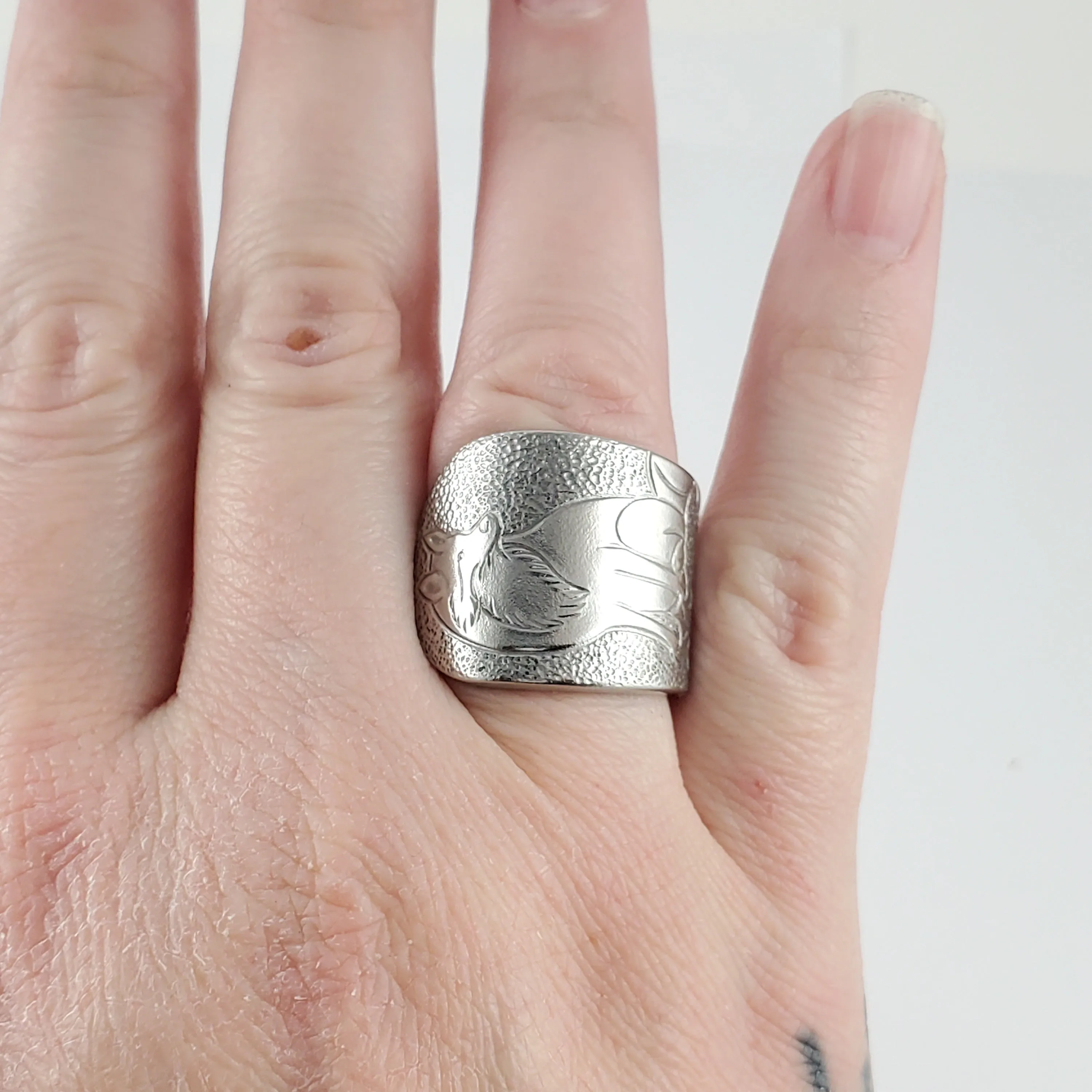 Fox Stainless Steel Spoon Ring