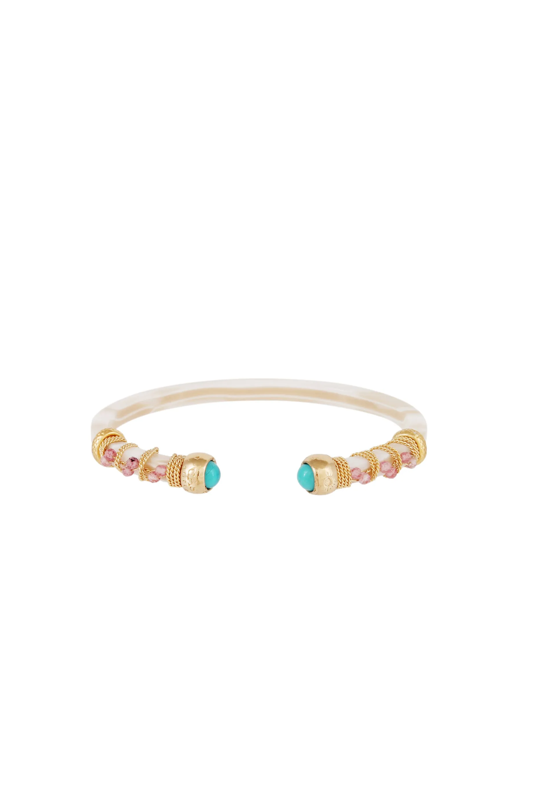 Gas Bijoux Sari Cuff - White