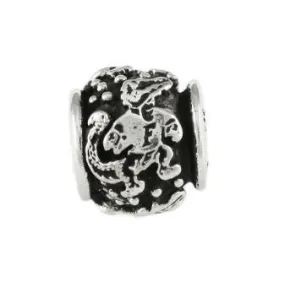 Gator Bead Fighting Albert Sterling Silver