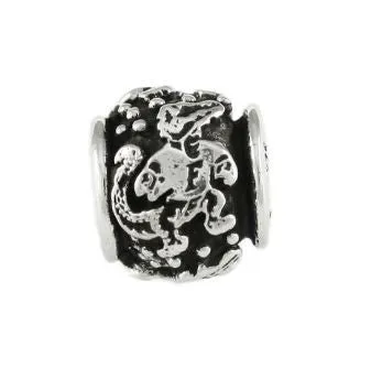 Gator Bead Fighting Albert Sterling Silver