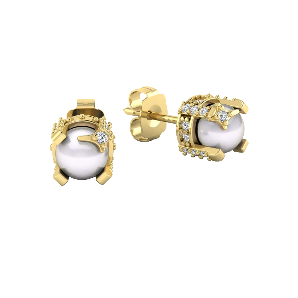 Gemstone Stud Earrings