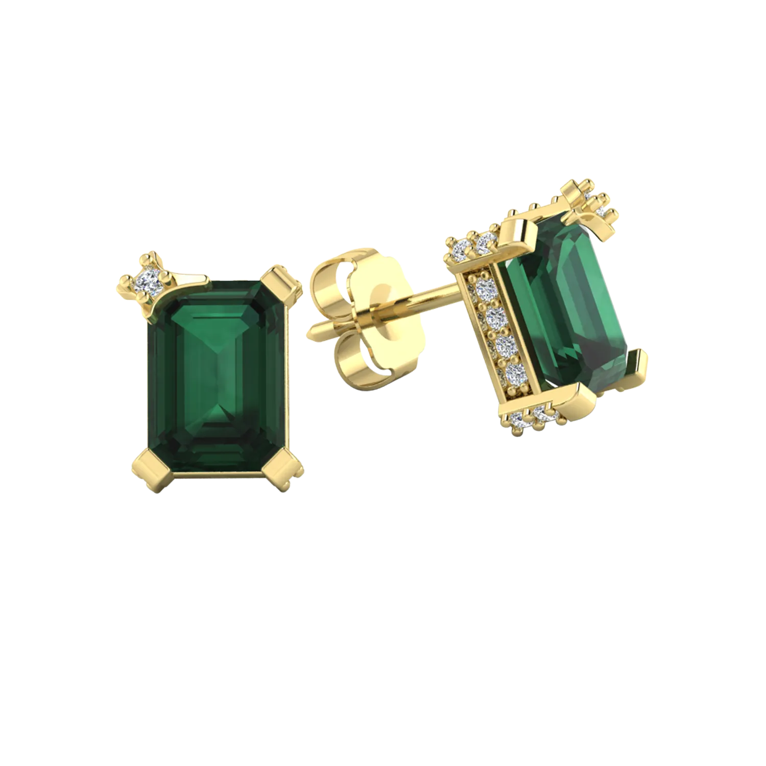 Gemstone Stud Earrings