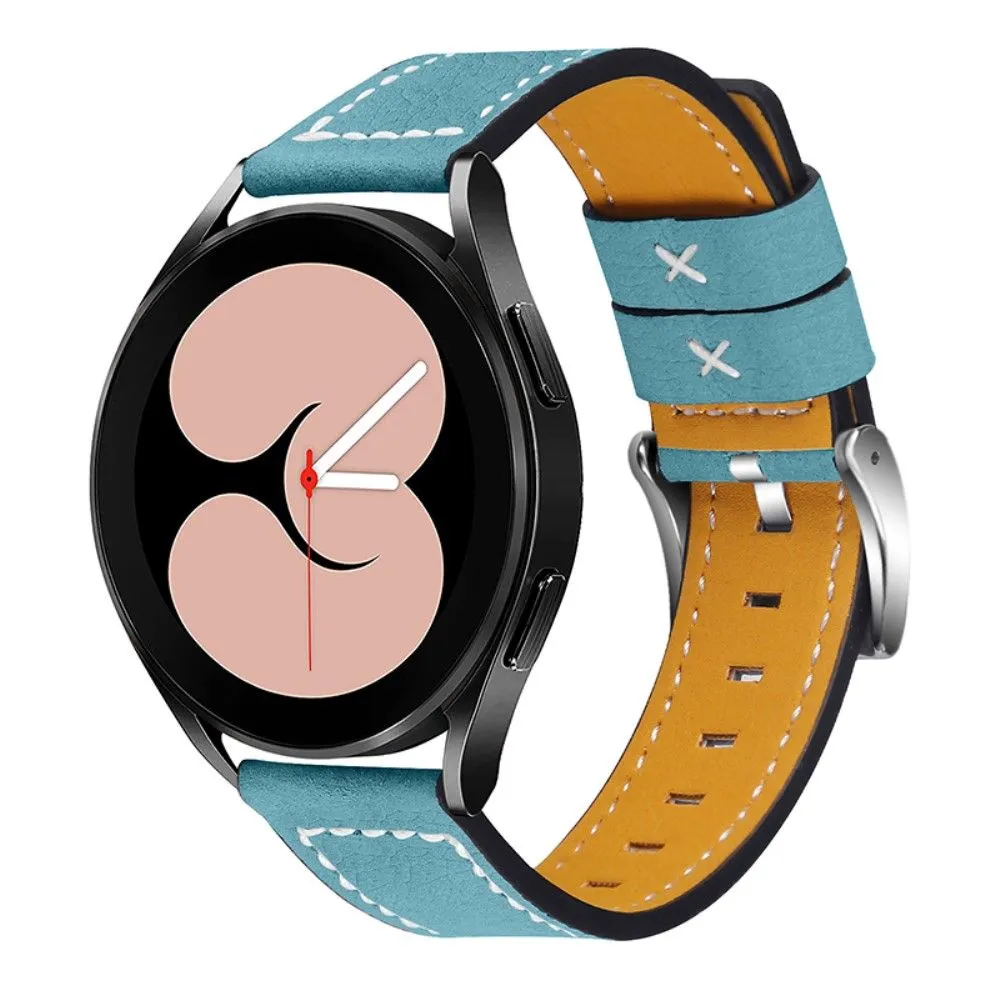 Genuine leather watch strap for Samsung Galaxy Watch - Blue