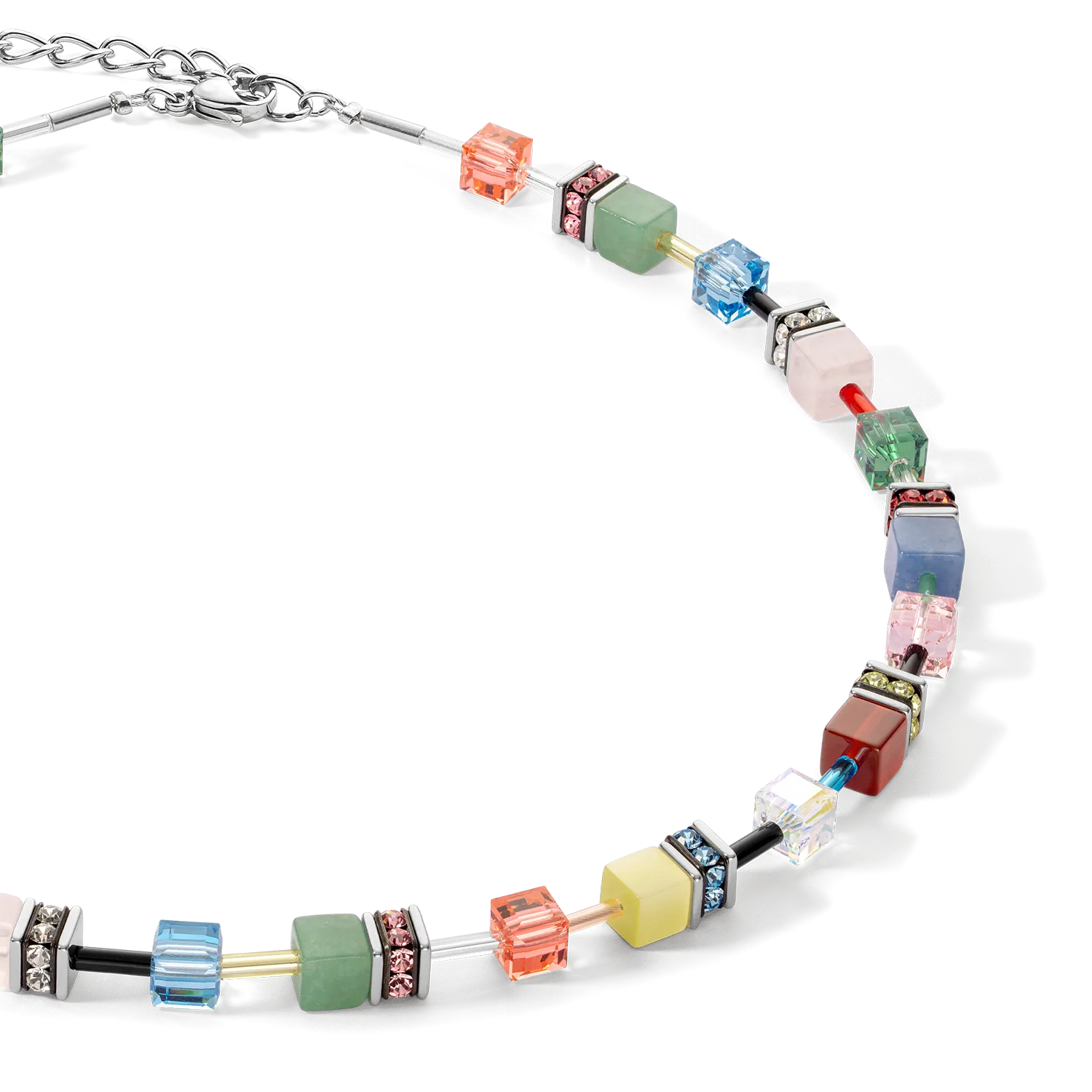 GeoCUBE® Iconic Precious necklace Multicolour Delight