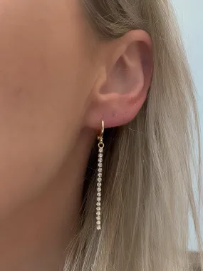 Goddess Huggie Earrings