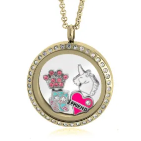 Gold Floating Locket