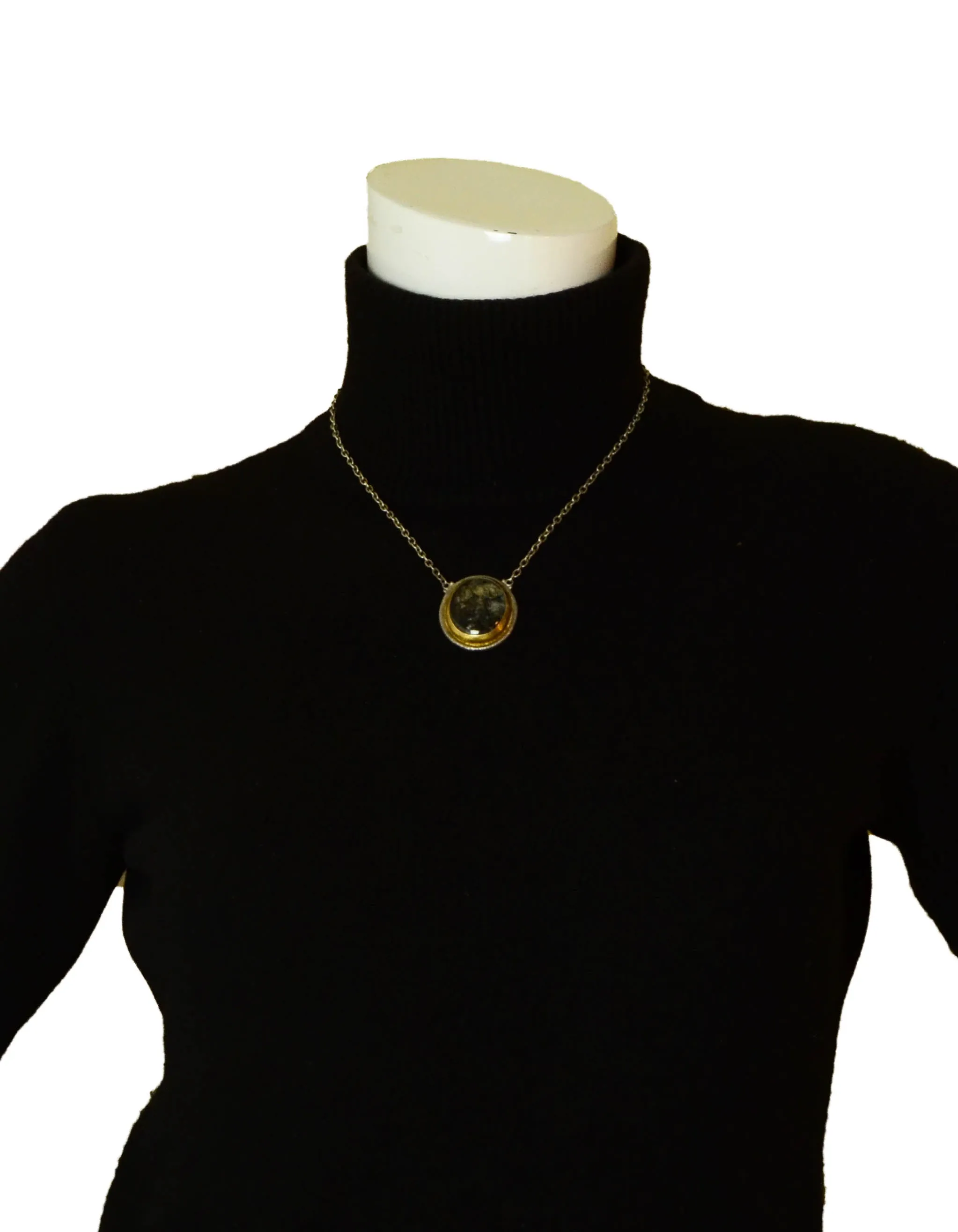 Gurhan One-of-a-Kind Sterling Necklace w/ Tourmalated Quartz Pendant