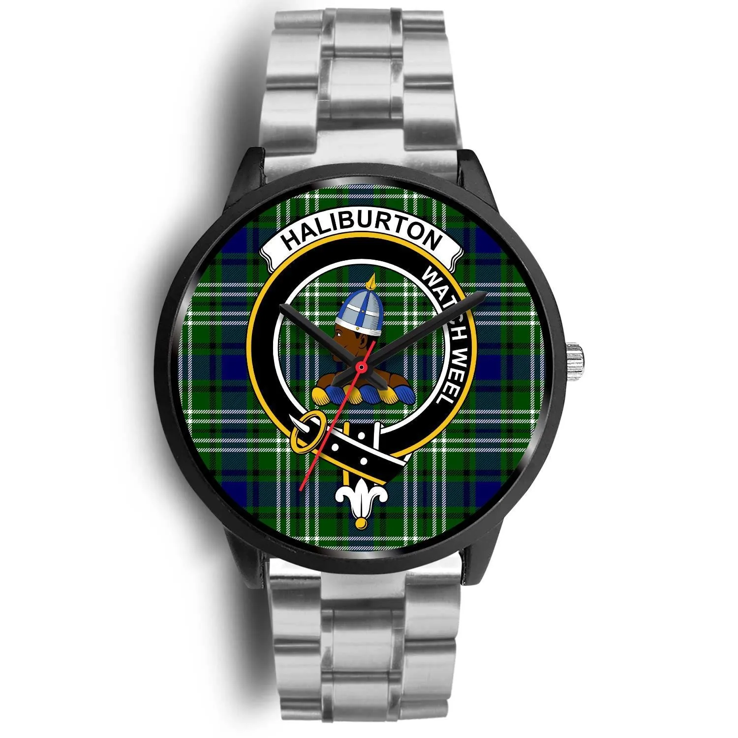 Haliburton Clan Badge Tartan Black Watch