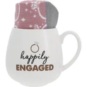 Happily Engaged 15.5 oz Mug and Sock Set