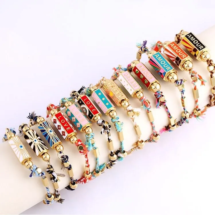 Happy Locket Bracelet White