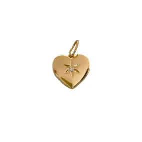 Heart Locket with Diamond Accent