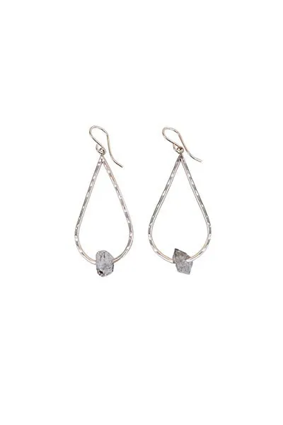 Herkimer Teardrop Earrings