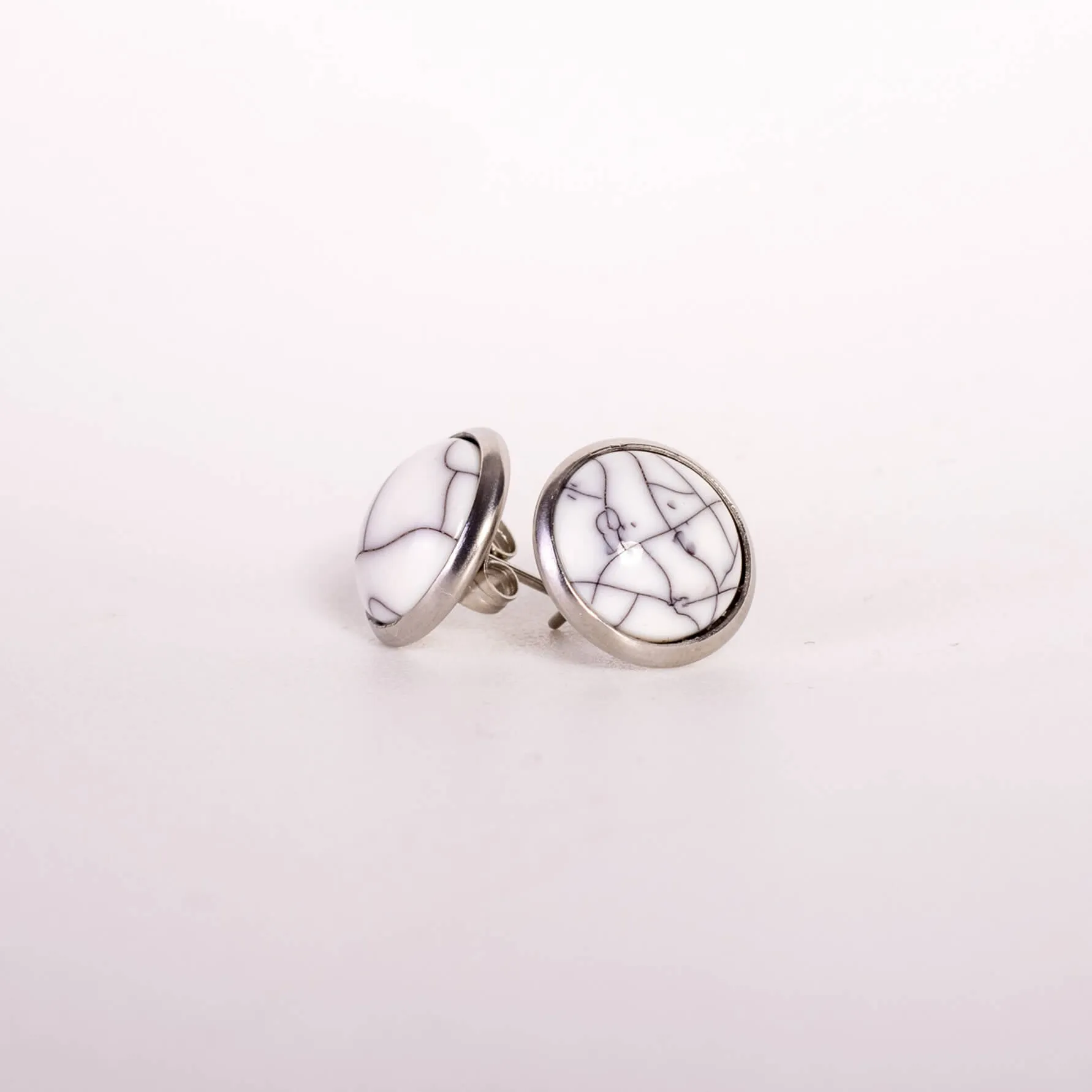 Howlite Studs