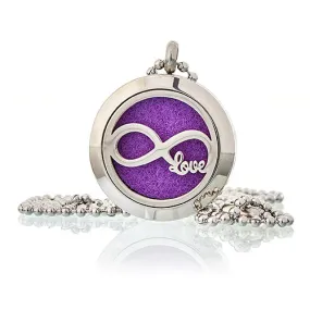 Infinity Love Aromatherapy Diffuser Necklace - 25mm | Essential Oil Necklace