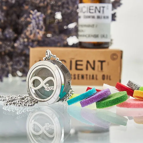 Infinity Love Aromatherapy Diffuser Necklace - 25mm | Essential Oil Necklace