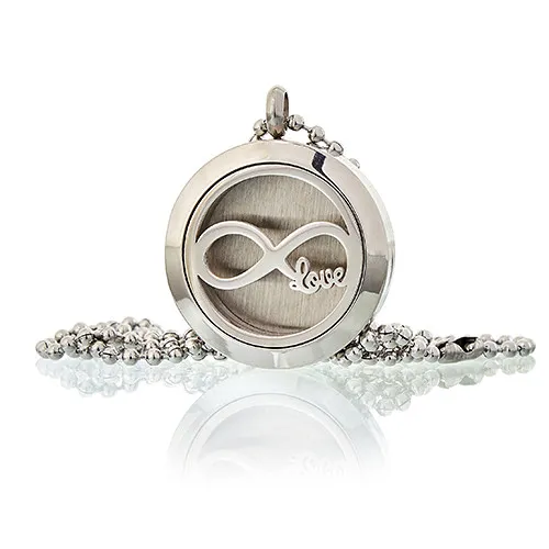 Infinity Love Aromatherapy Diffuser Necklace - 25mm | Essential Oil Necklace
