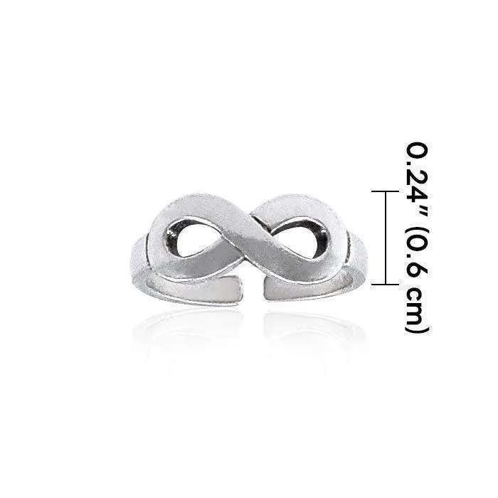 Infinity Sterling Silver Toe Ring TTR068