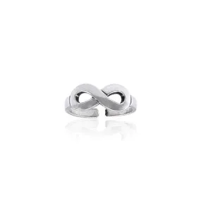 Infinity Sterling Silver Toe Ring TTR068