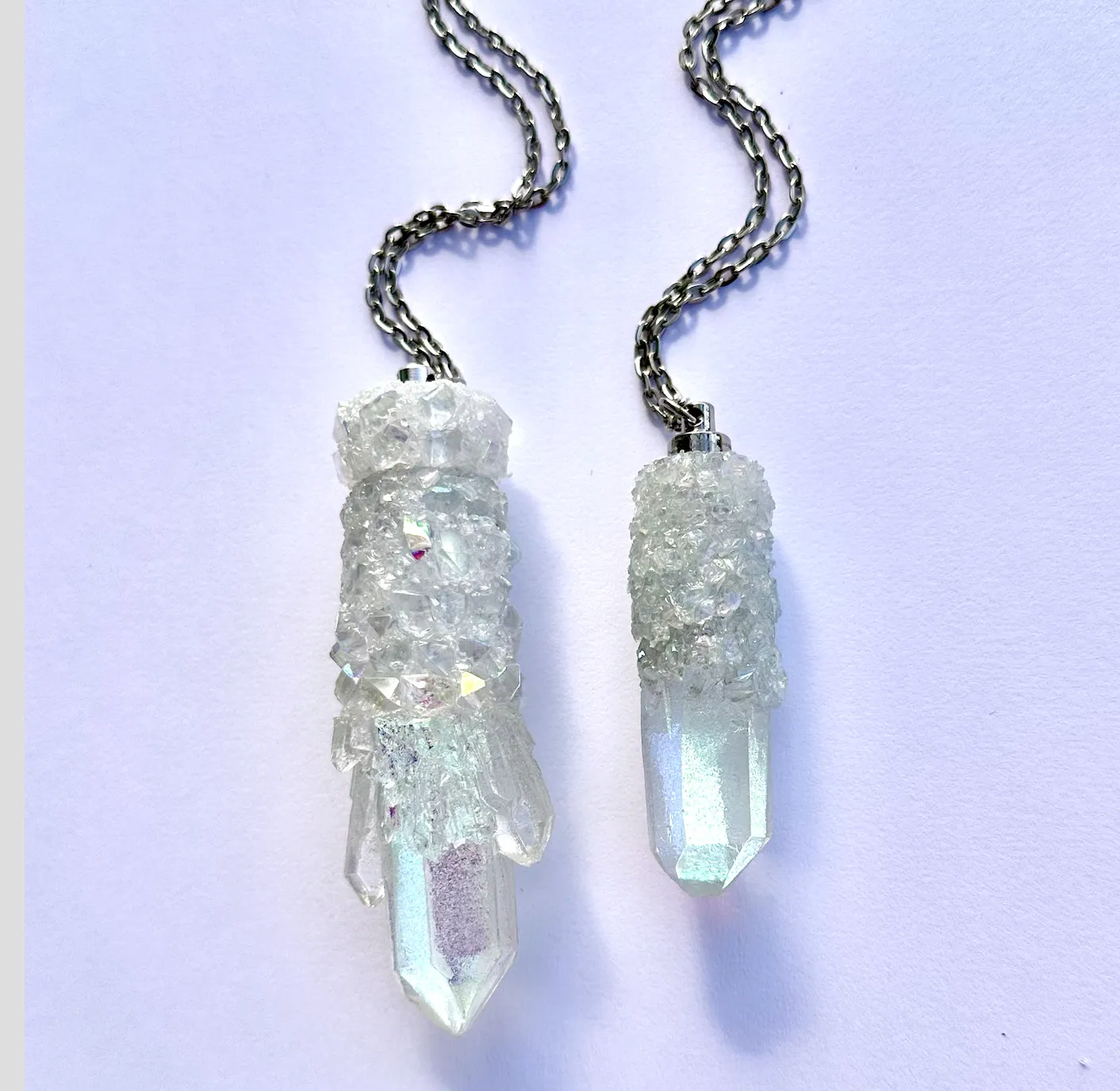 Iridescent Spoon Necklace