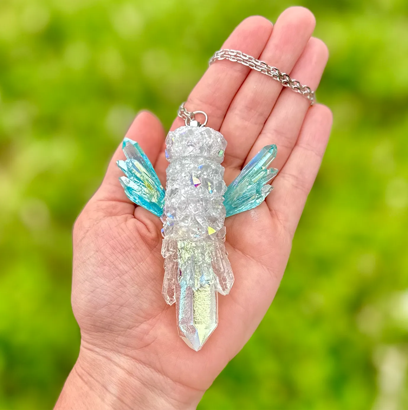 Iridescent Spoon Necklace