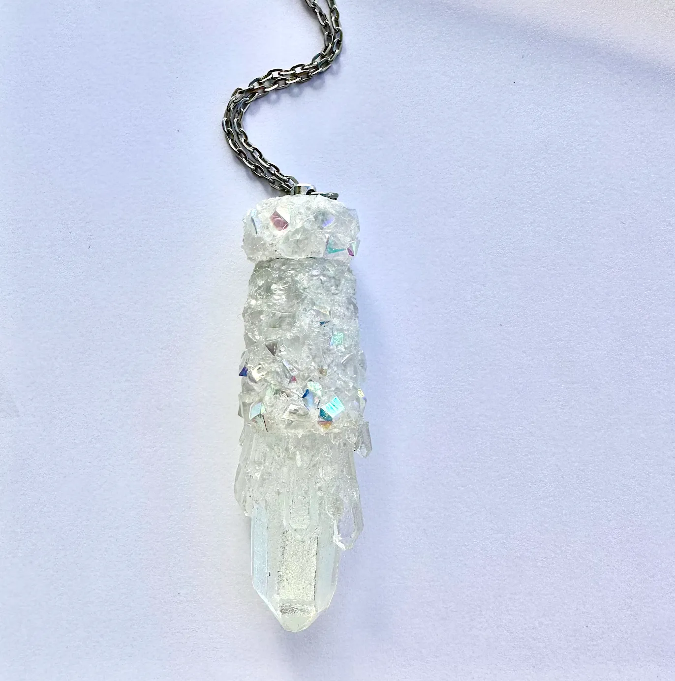 Iridescent Spoon Necklace