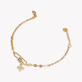 Jocelyn Clover Clip Bracelet