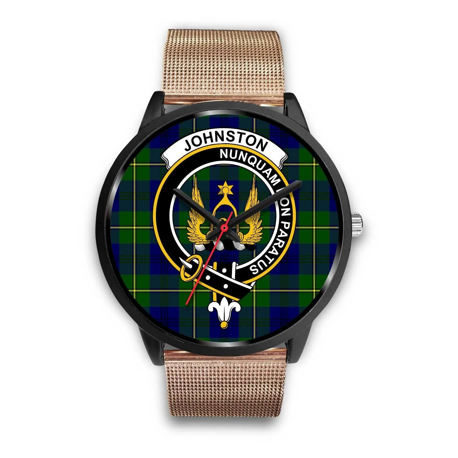 Johnston Clan Badge Tartan Black Watch