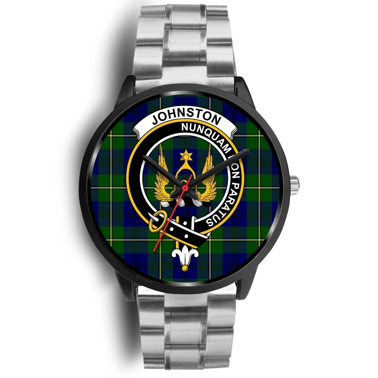 Johnston Clan Badge Tartan Black Watch