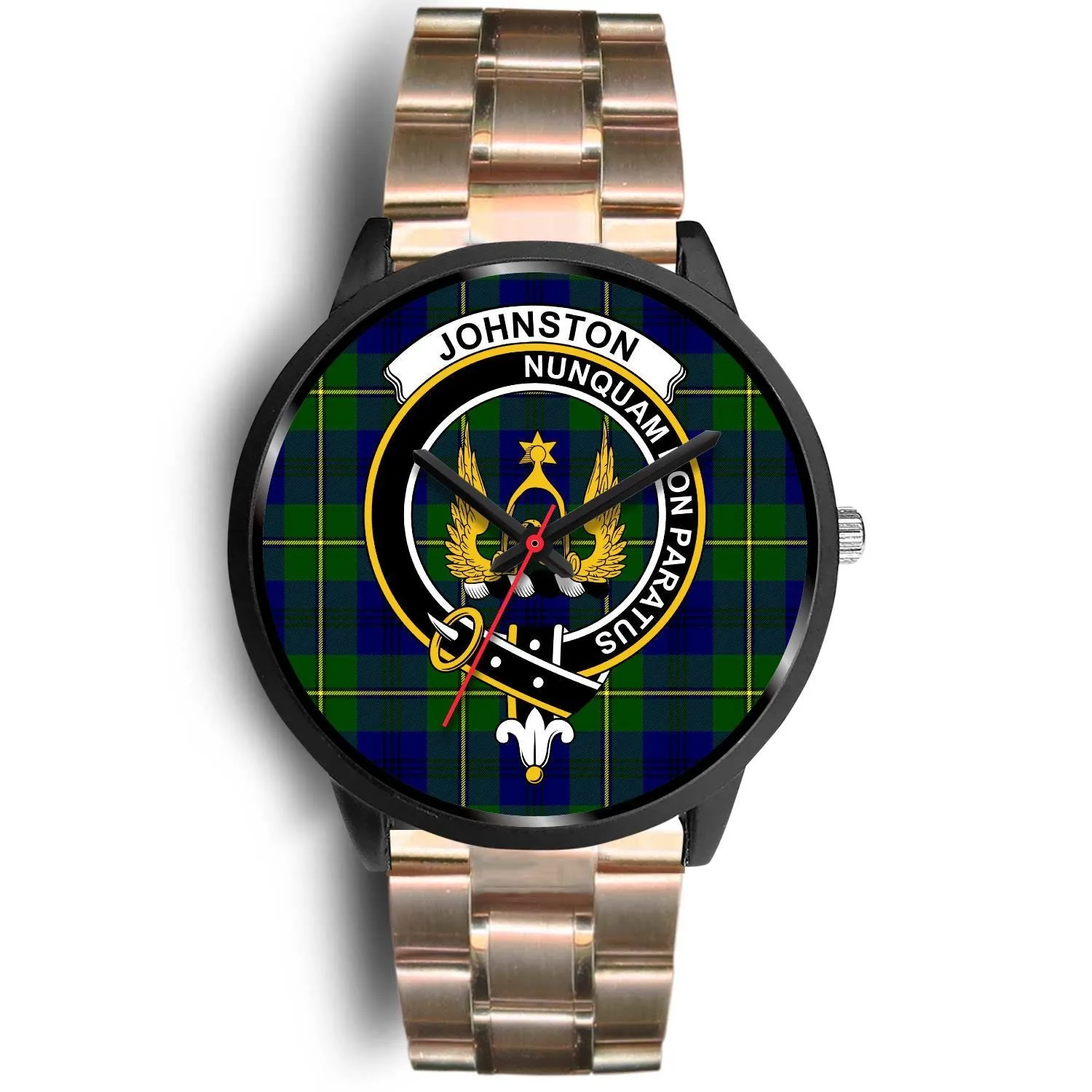 Johnston Clan Badge Tartan Black Watch