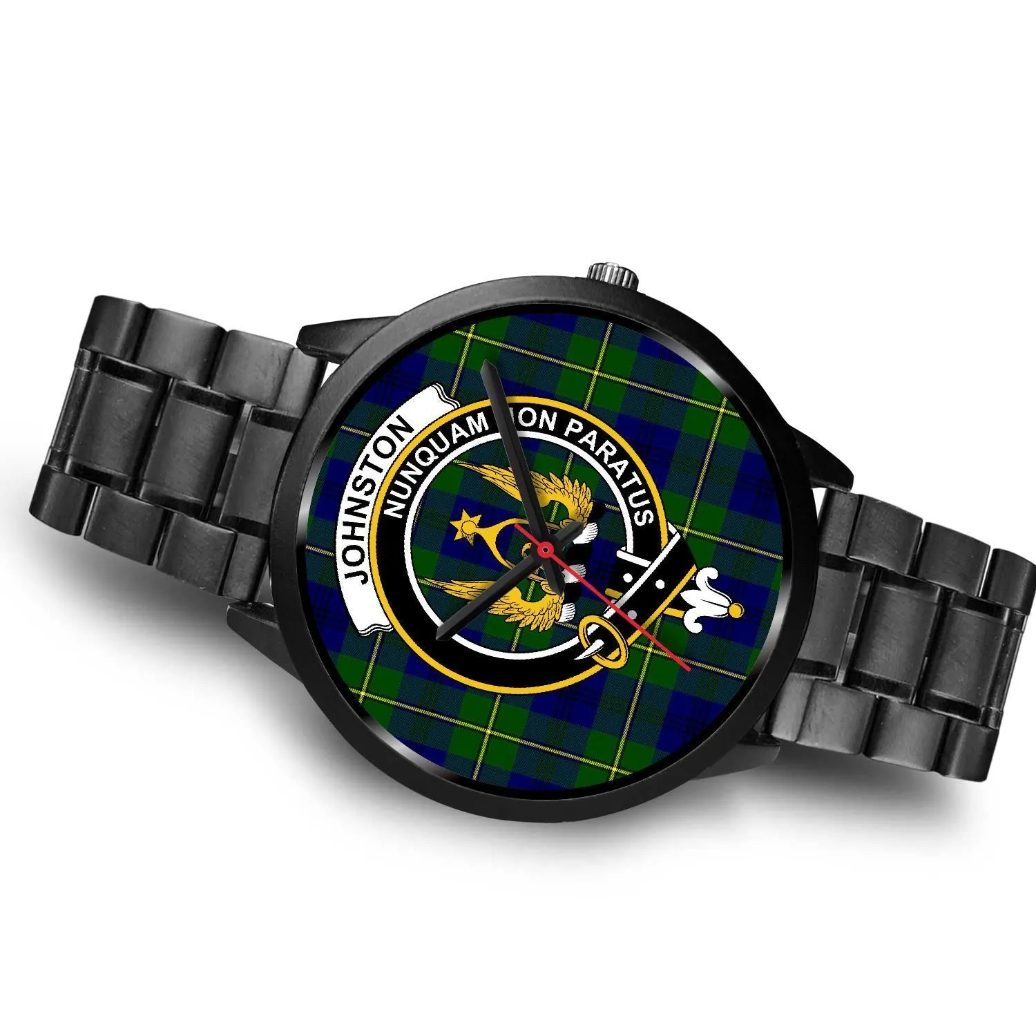 Johnston Clan Badge Tartan Black Watch