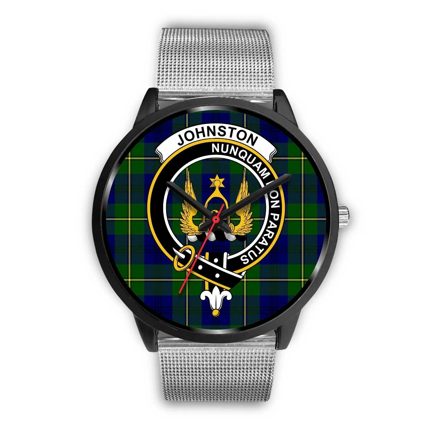 Johnston Clan Badge Tartan Black Watch