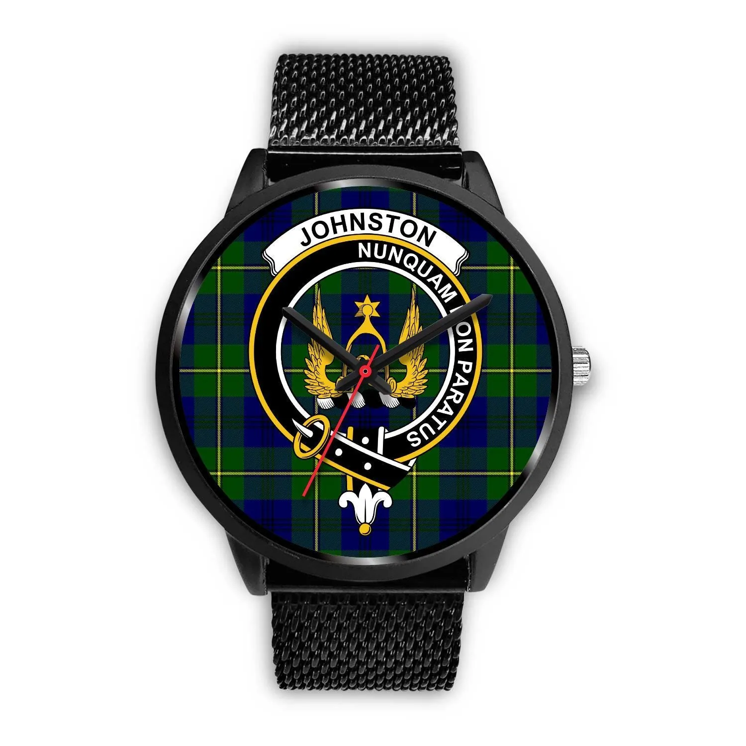 Johnston Clan Badge Tartan Black Watch